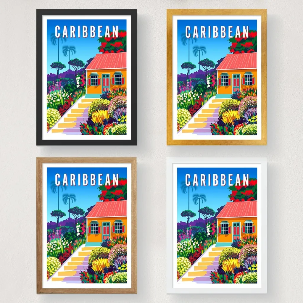 Poster A4, Caribbean, 1998, shumëngjyrësh - 3