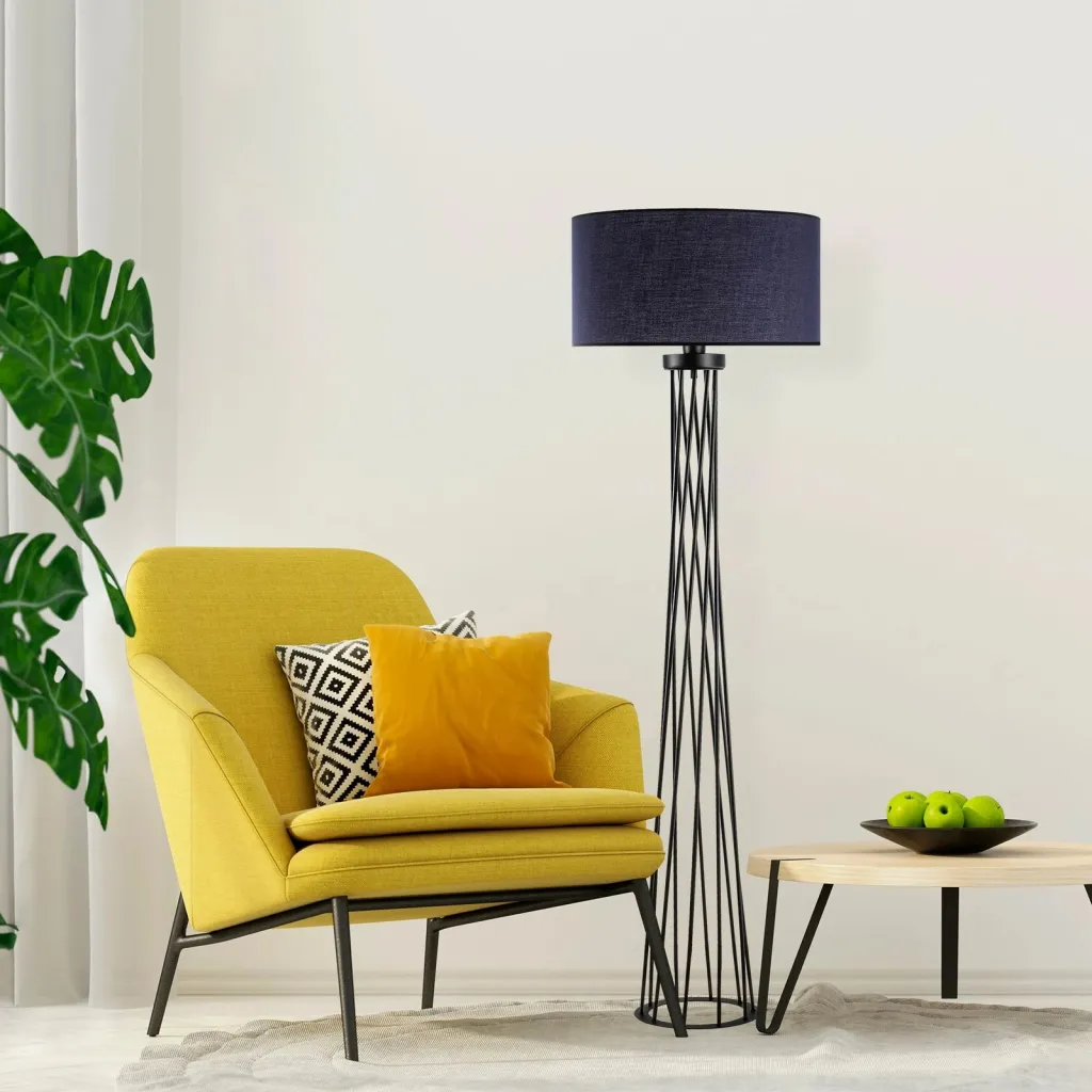 Llambë dyshemeje Opviq, e gjatë, anthracite, 50x175x50 cm - 4