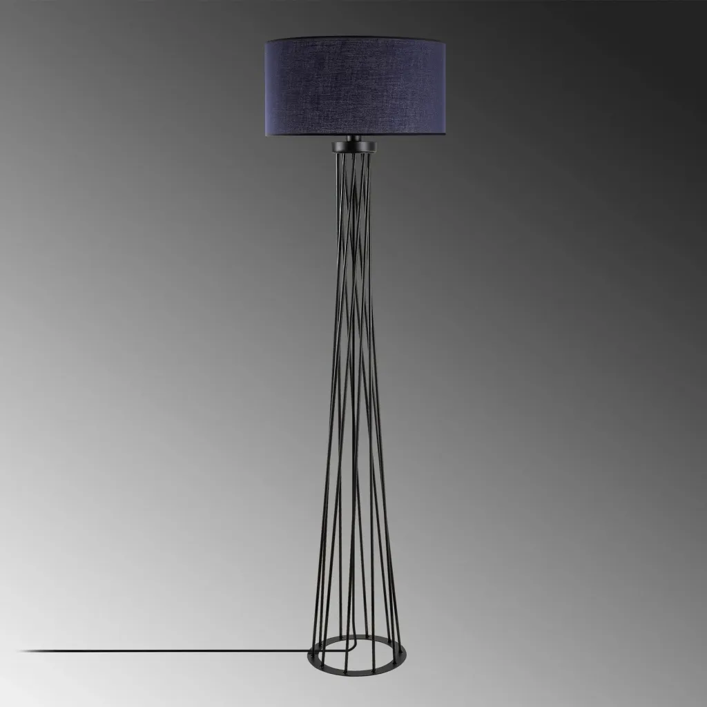 Llambë dyshemeje Opviq, e gjatë, anthracite, 50x175x50 cm - 6
