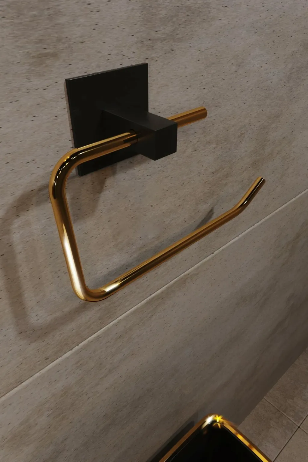 Mbajtës letre tualeti, ngjyrë ari, Aberto Design - 5