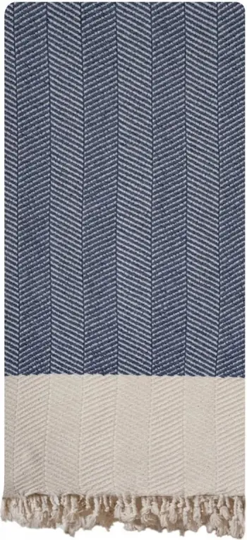 Peshqir plazhi Fouta, ngjyrë indigo, Mijölnir, Baliksirti