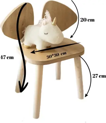 Karrige për Fëmijë Mickey Chair, kafe