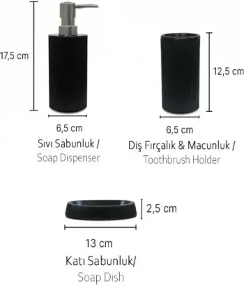 Set banjoje (3 pjesë), Mijölnir, PZR-046, ngjyrë e zezë