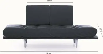 Divan-krevat 3 vendesh Nina Daybed, ngjyrë jeshile petrol, Atelier del Sofa