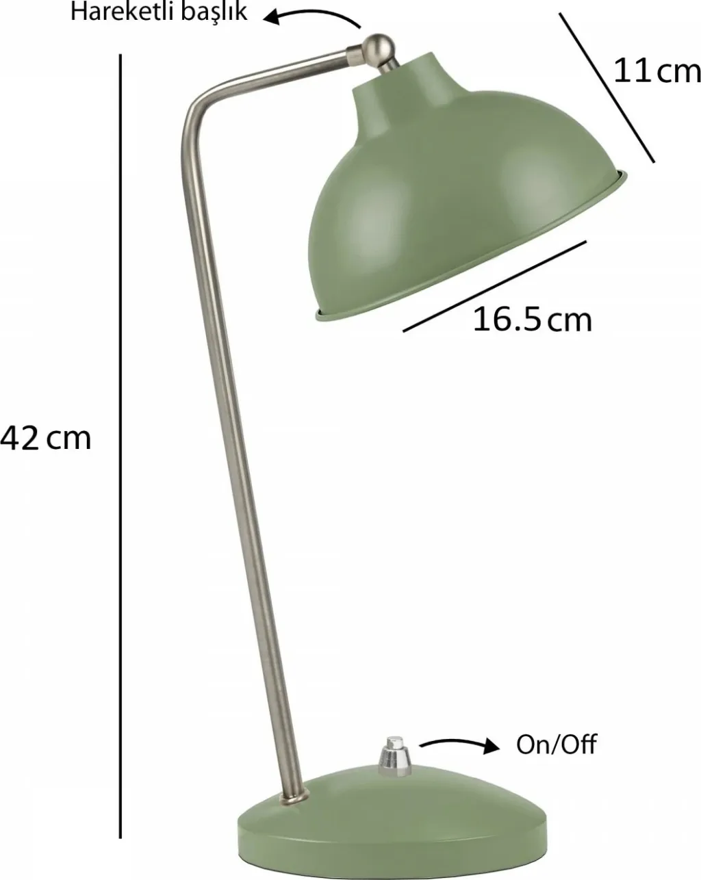 Llambë tavoline Opviq, ngjyrë e gjelbër, 241301 - 1