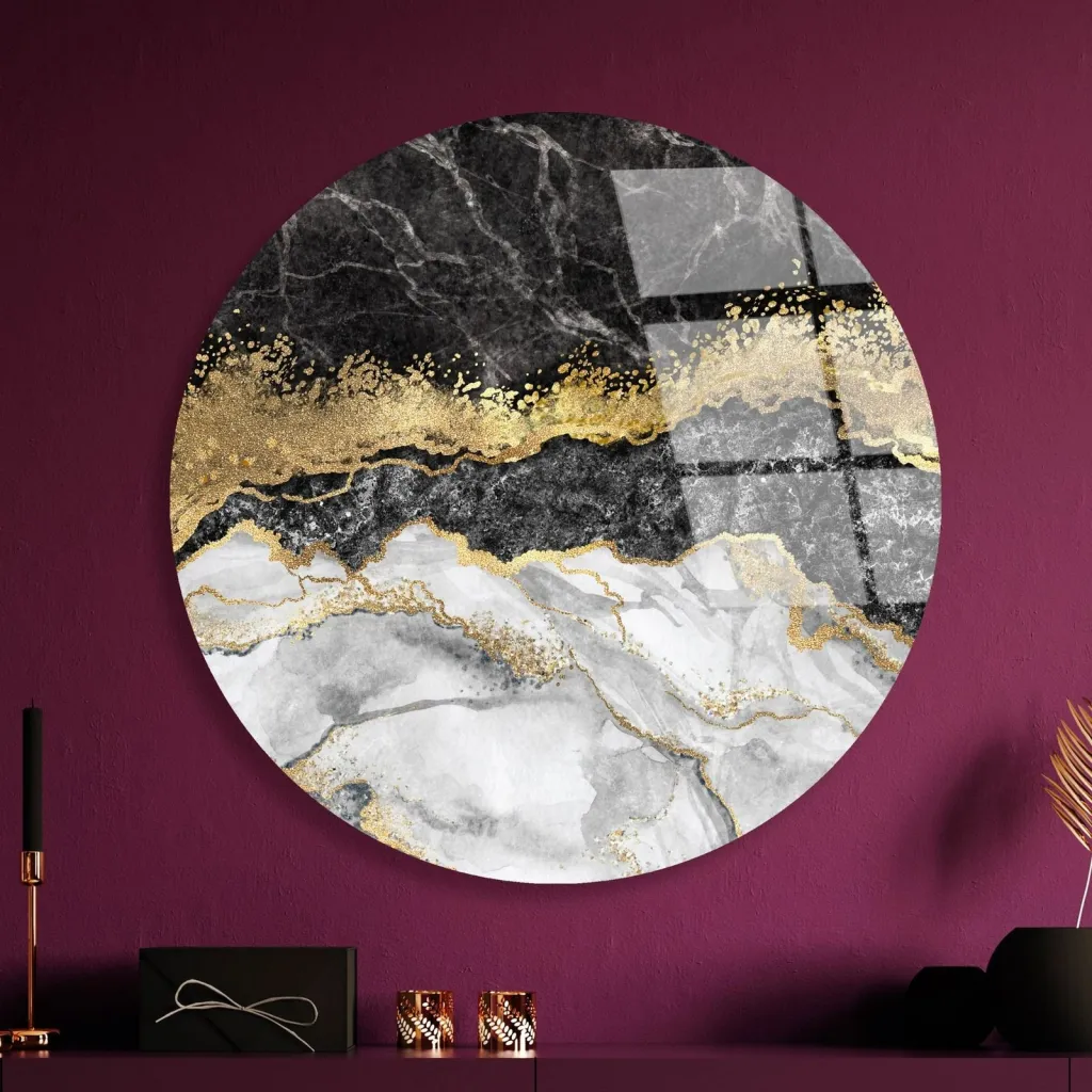 Pikturë dekorative xhami e temperuar, shumëngjyrëshe, UV-1133, 60cm - 2