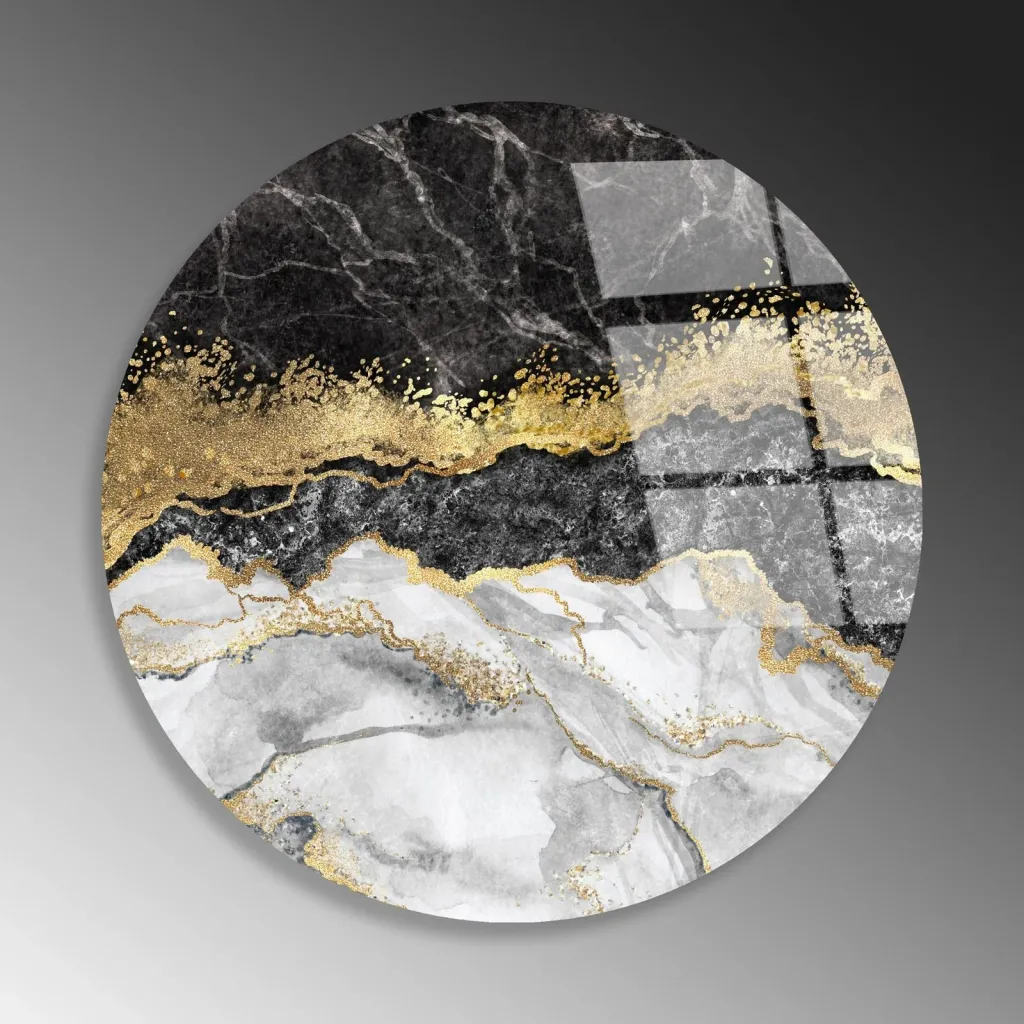 Pikturë dekorative xhami e temperuar, shumëngjyrëshe, UV-1133, 60cm - 6