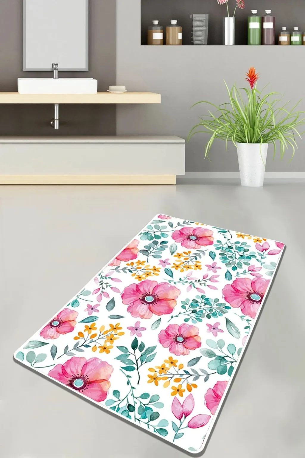 Tapet për banjo Mijölnir, Azalea, 80x100cm - 1