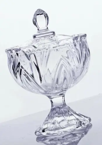 Enë për sheqer prej qelqi, transparente, Hermia, BADE6631