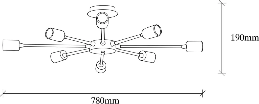 Llambadar Opviq, Ray - 1132, ngjyrë e zezë - 4