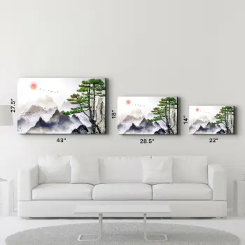 Pikturë dekorative prej xhami të temperuar, shumëngjyrëshe, CAM-1019, 35x55cm