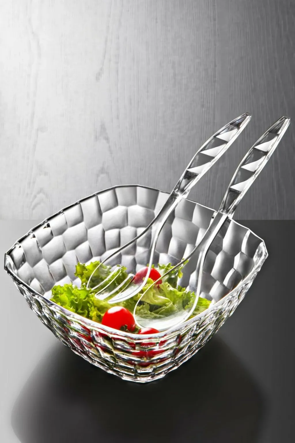 Set për shërbim sallate, 2 pjesë, Hermia, C-DD-13, transparent - 1