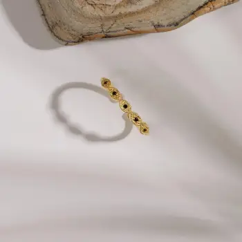 Unazë argjendi Elika Silver, ngjyrë ari, FA182810