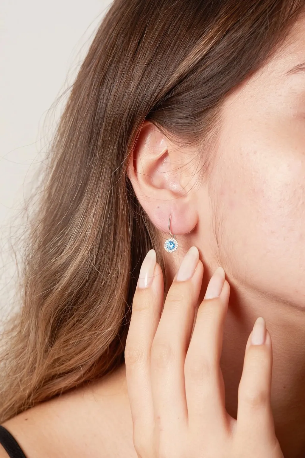 Vathë argjendi Elika, ngjyrë kaltër, ELKMD50491Mavi - 4