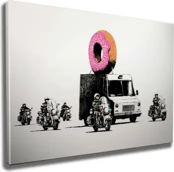 Pikturë dekorative në kanavacë, Banksy, shumëngjyrëshe, WY58, 50x70cm