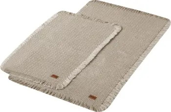 Set tapetash për banjo (2 copë), Mijölnir, qilim për banjo, bezhë