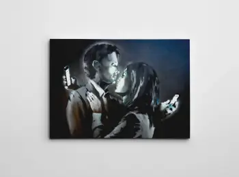 Pikturë dekorative në kanavacë, Banksy, shumëngjyrëshe, WY128, 50x70cm