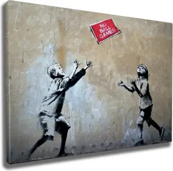 Pikturë dekorative në kanavacë, Banksy, WY09, 50x70cm
