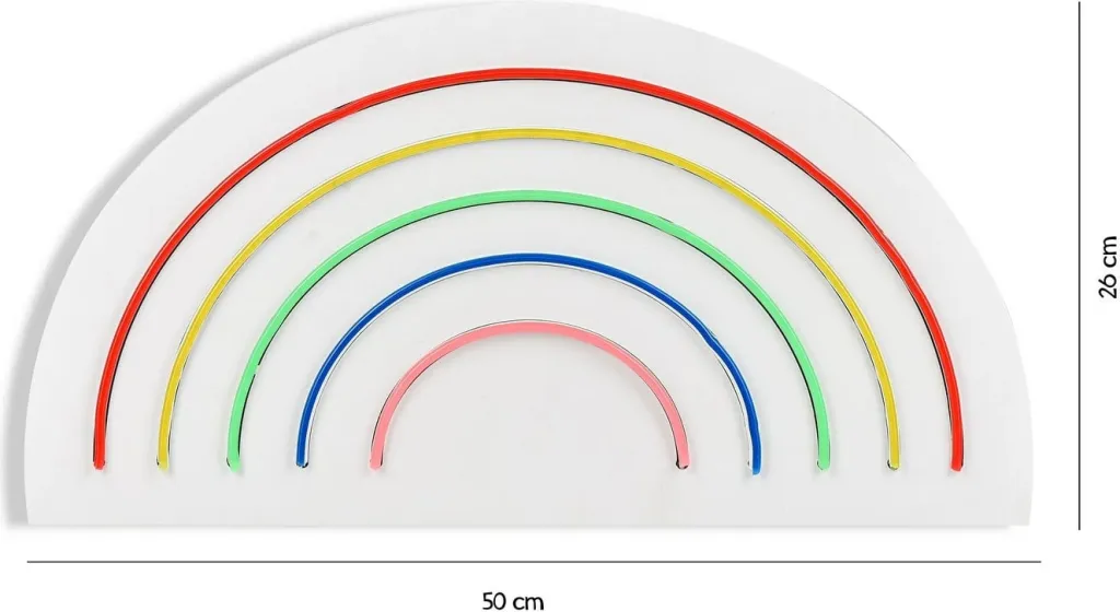 Dritë dekorative LED plastike, ylber, shumëngjyrëshe - 1