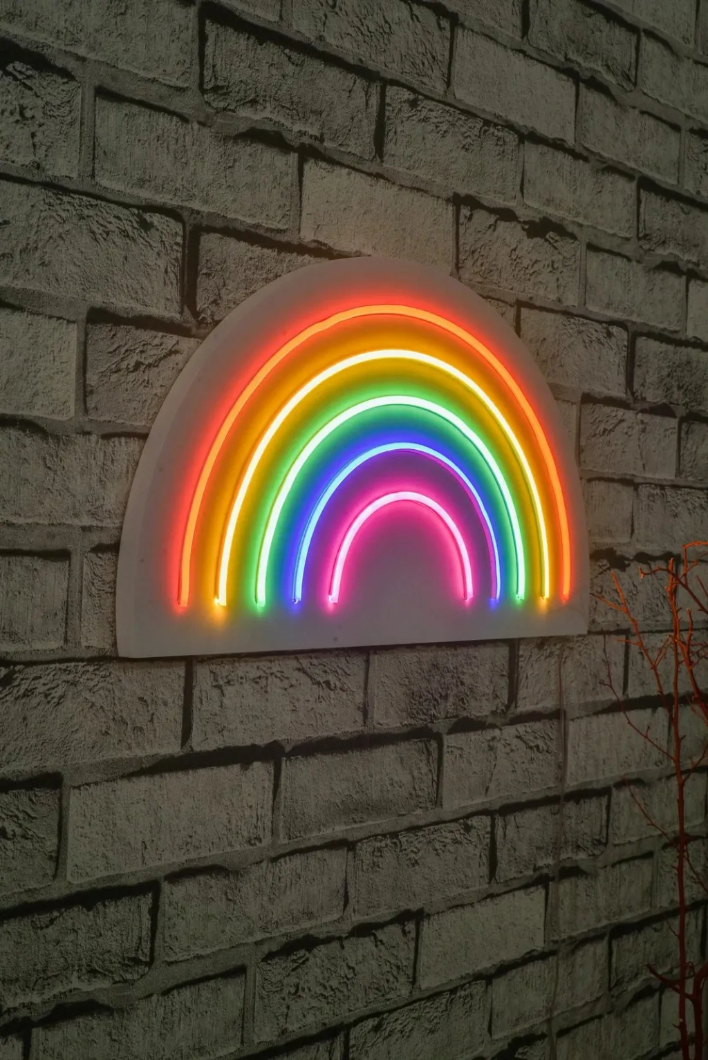 Dritë dekorative LED plastike, ylber, shumëngjyrëshe - 3