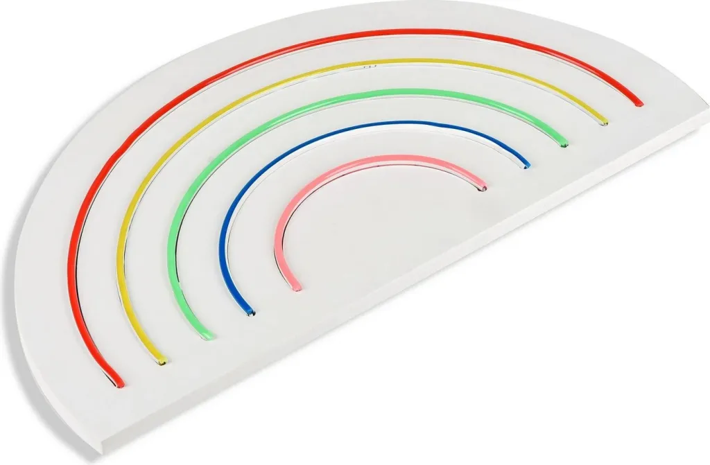 Dritë dekorative LED plastike, ylber, shumëngjyrëshe - 7