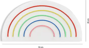 Dritë dekorative LED plastike, ylber, shumëngjyrëshe