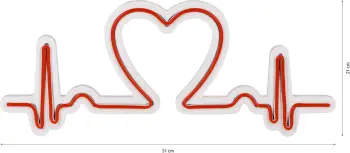 Dritë dekorative LED plastike, Love Rhythm, e kuqe