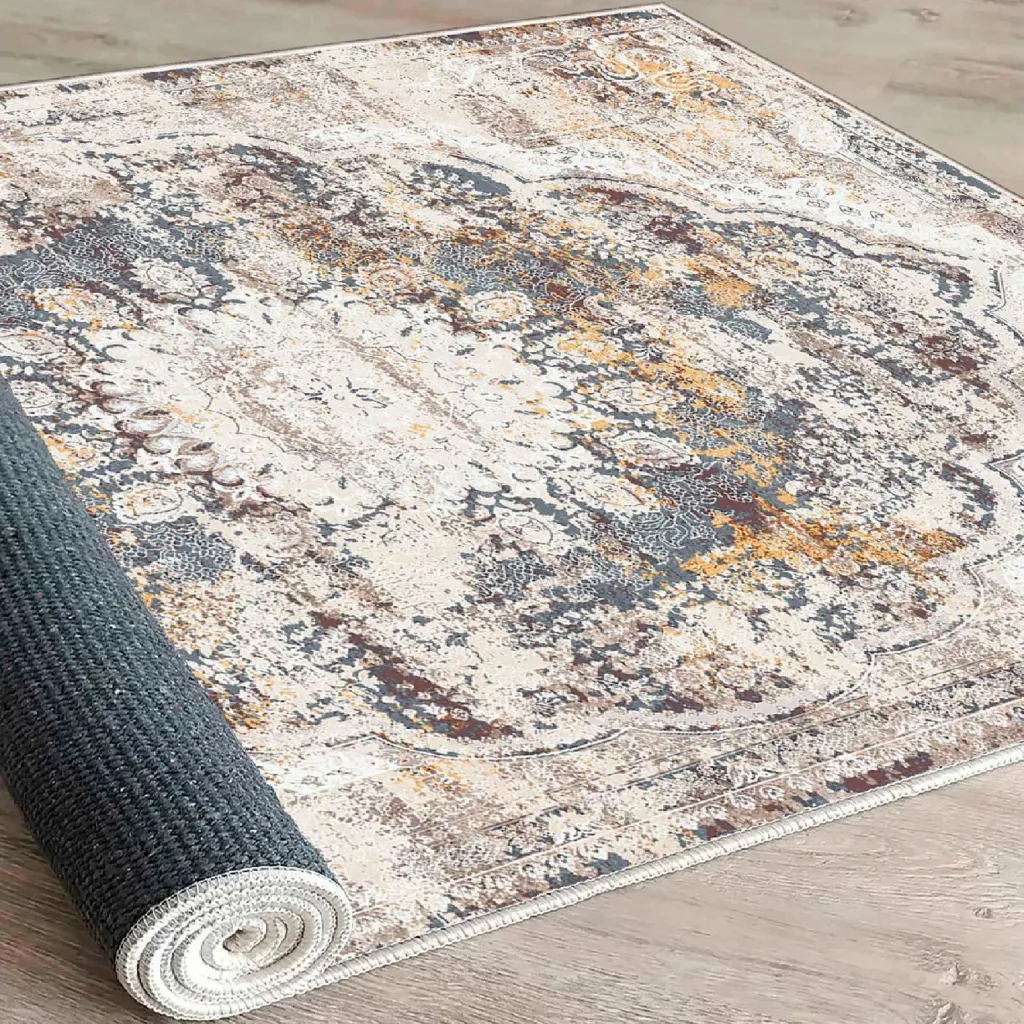 Qilim Conceptum Hypnose, krem, gri, e kuqe e thellë, 160x230cm - 6