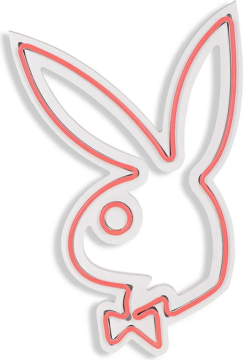Dritë dekorative plastike LED, Playboy, ngjyrë rozë - 8
