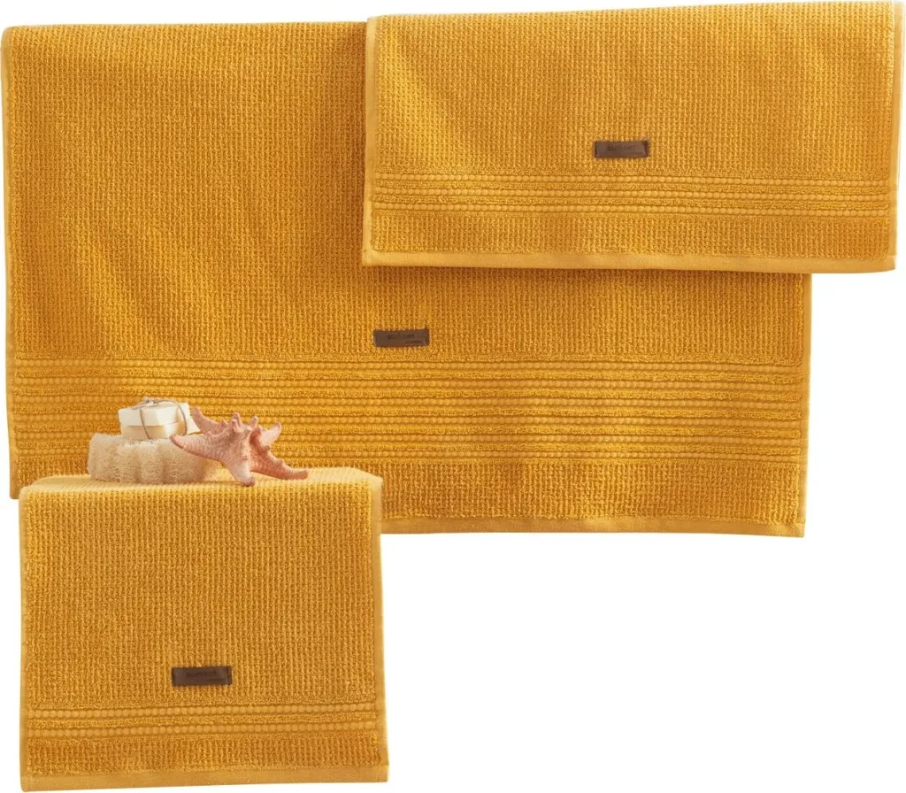 Set peshqirësh (3 copë), Mijölnir Wellness, e verdhë - 1