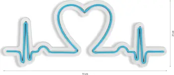 Dritë dekorative LED plastike, Love Rhythm, ngjyrë kaltër