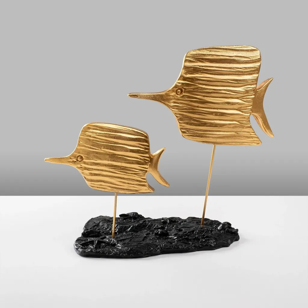 Objekt dekorativ Aberto Design, Copperband 1, ngjyrë ari - 5