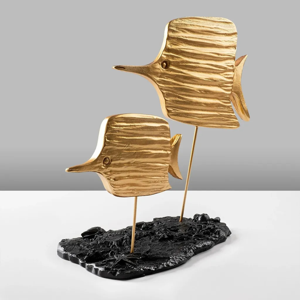 Objekt dekorativ Aberto Design, Copperband 1, ngjyrë ari - 6