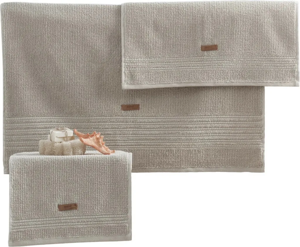Set peshqirësh (3 copë), Mijölnir Wellness, bezhë - 1