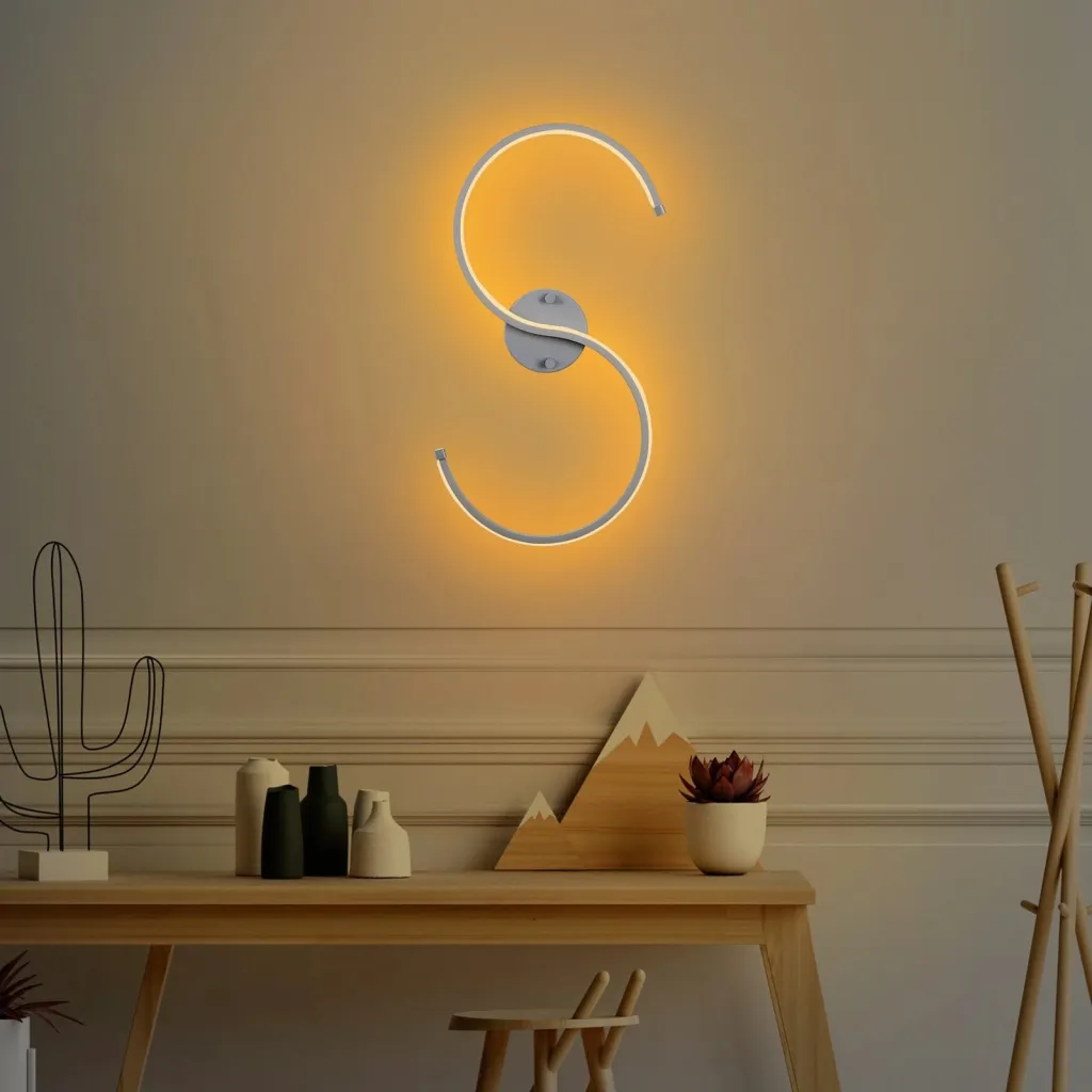 Llambë muri Opviq, Es - 13582, krom, LED, 25x56x5cm - 2