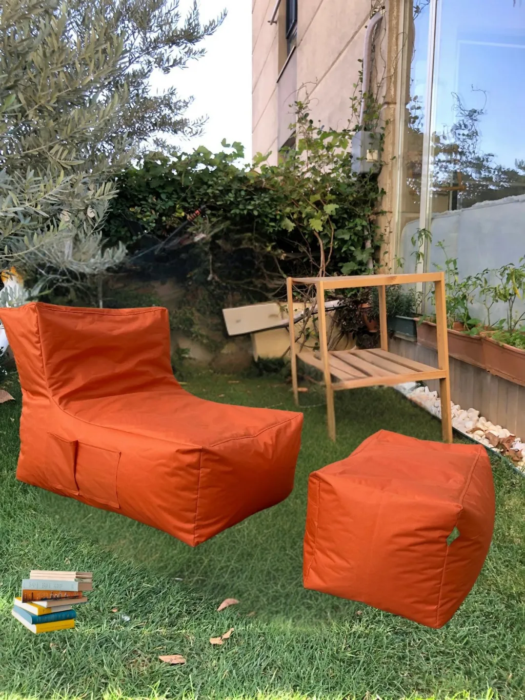 Set bean bag (2 copë), Atelier del Sofa, xxl sedir, e kuqe - 2