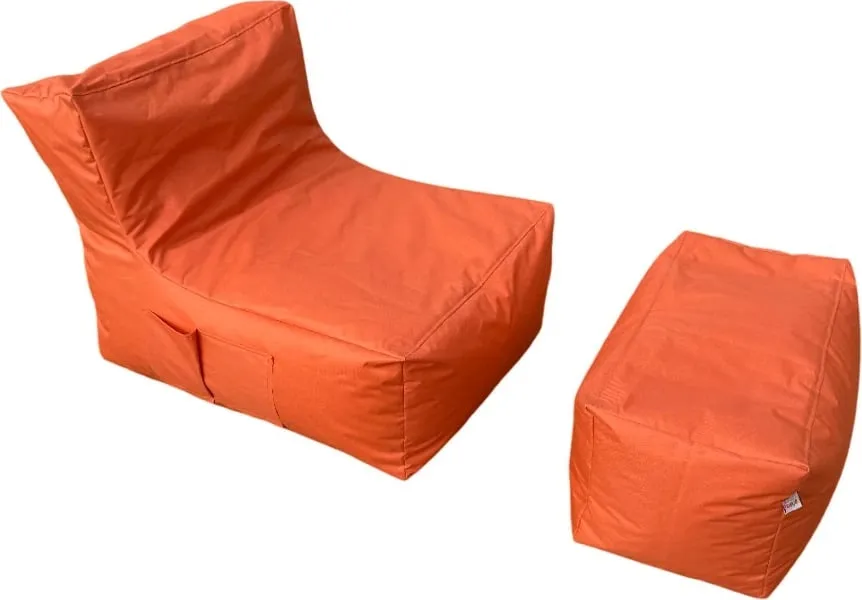 Set bean bag (2 copë), Atelier del Sofa, xxl sedir, e kuqe - 3