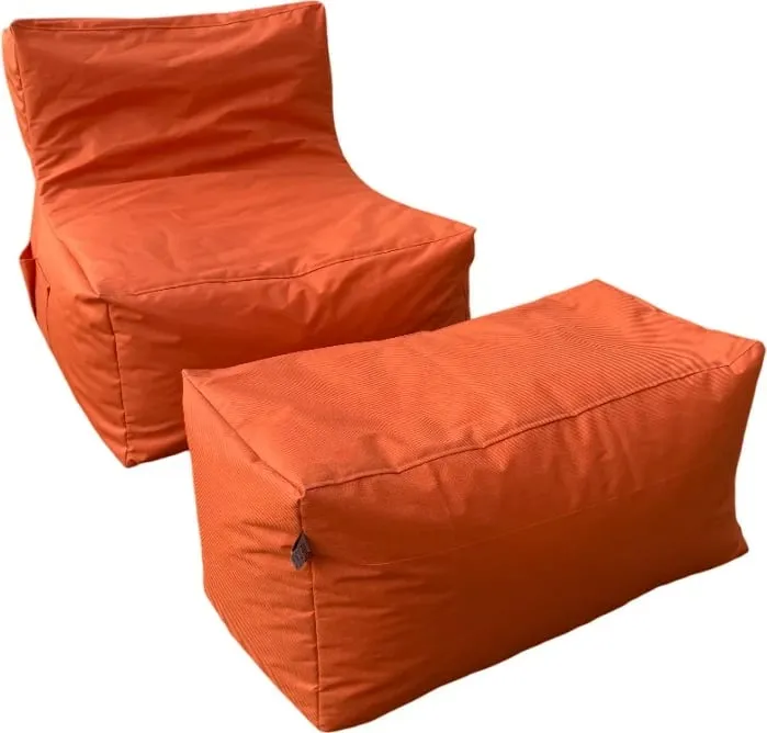 Set bean bag (2 copë), Atelier del Sofa, xxl sedir, e kuqe - 4