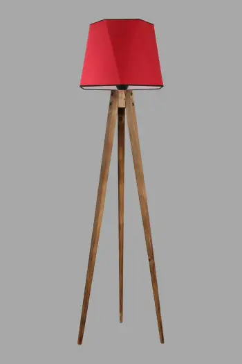 Lambader tripod, trup druri, abazhur i kuq, Opviq