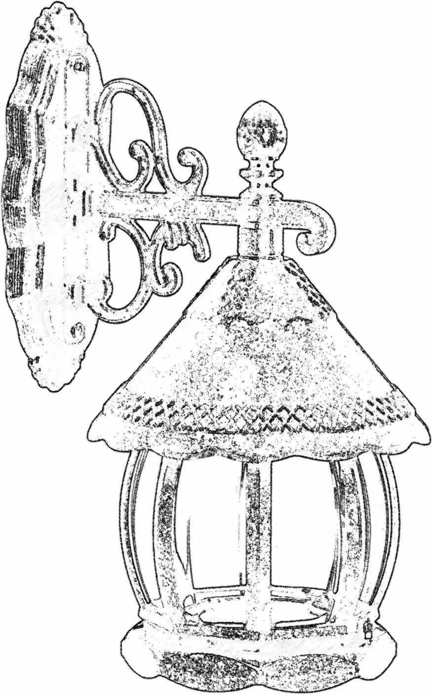 Llambë muri për jashtë Opviq, kafe, BAP-68184-BKR-M2 - 3