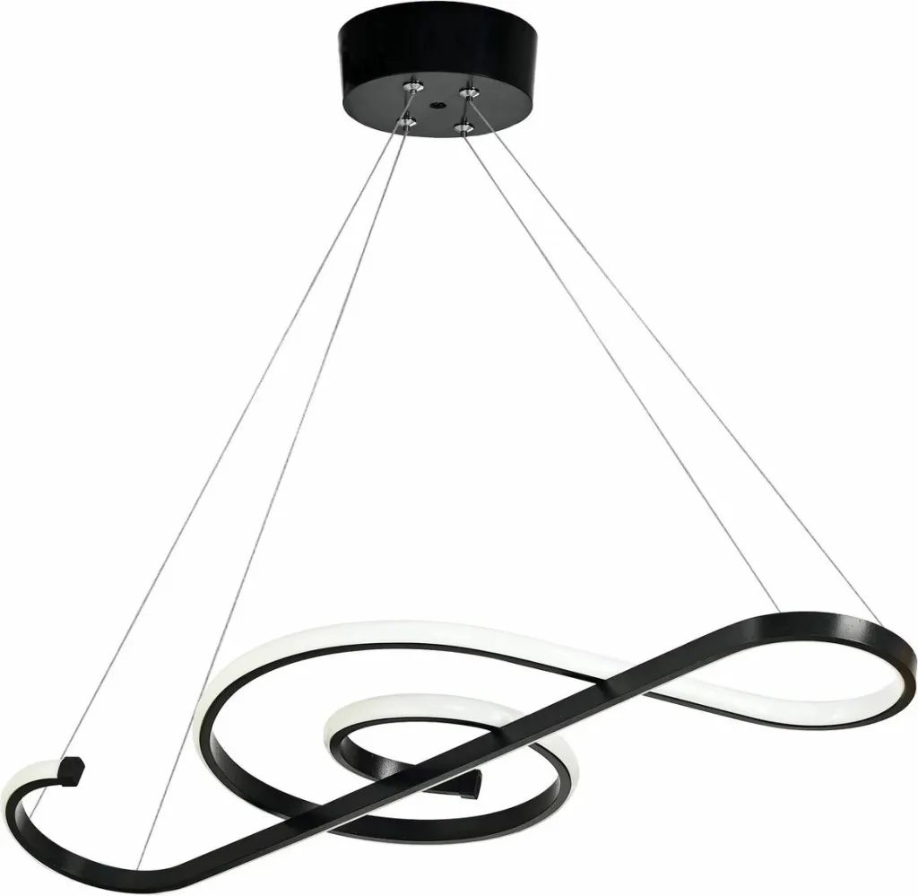 Llambë tavani Opviq, Clef de Sol, trup i zi, dritë e bardhë - 9