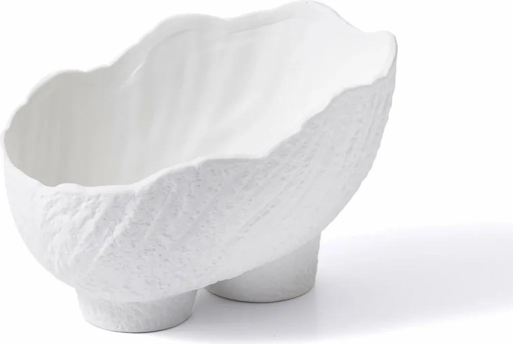Enë dekorative prej qeramike, e bardhë, Aberto Design, LCA0027, 26x17x17cm - 2
