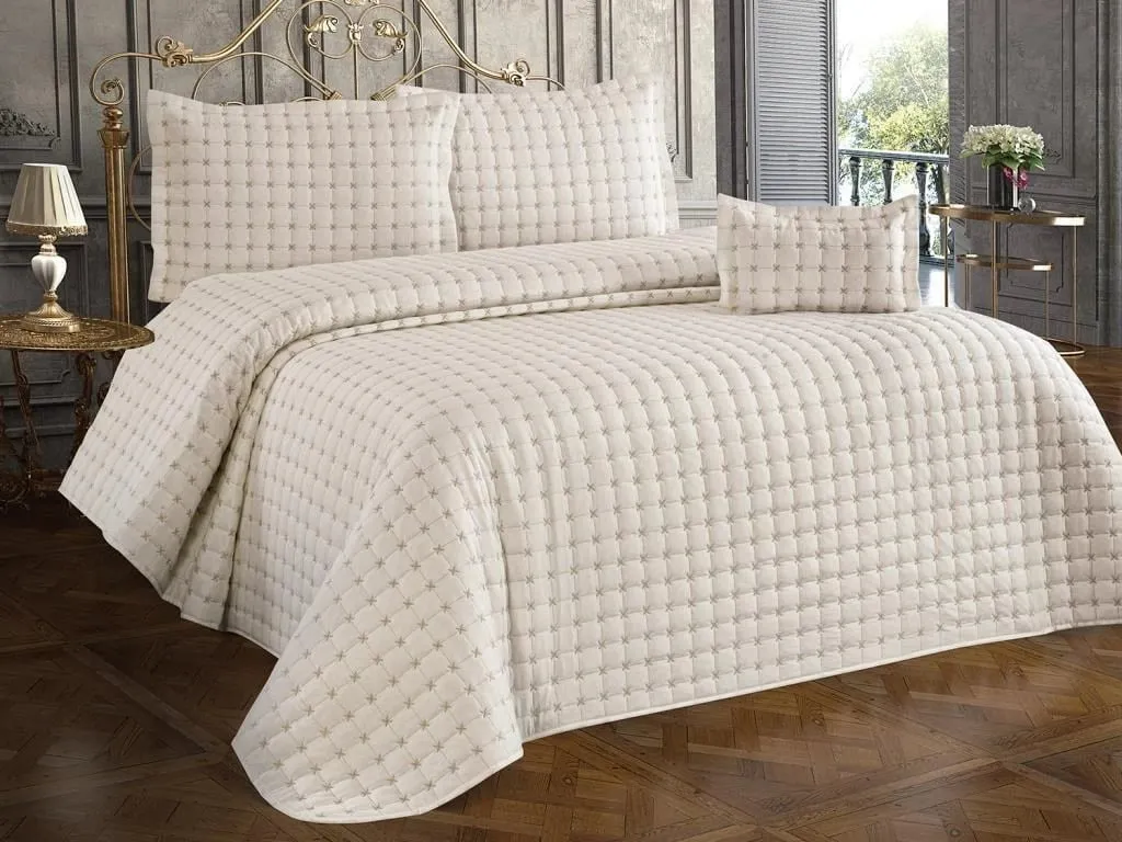 Set mbulesë dysheku dopio L'essentiel, Yıldız, krem - 2
