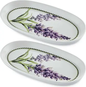 Set pjatash servirëse (2 copë), Hermia, PRC0010, ngjyrë lejla
