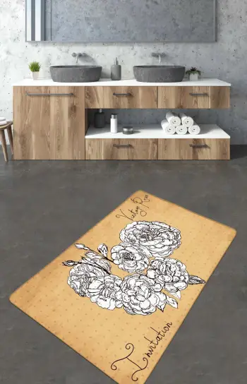 Tapet për banjo Mijölnir, Vintage Roses, 70x120cm
