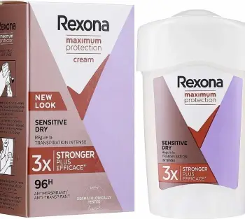 Deodorant Rexona Cream Maximum Protection Sensitive Dry, 45 ml