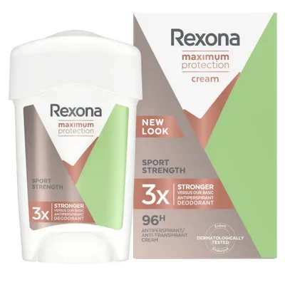 Deodorant Rexona Cream Maximum Protection Sport Strength, 45 ml - 1