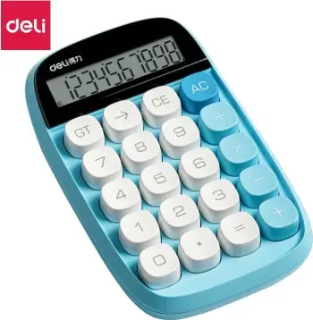 Deli Kalkulator 10Digit Blue Te35
