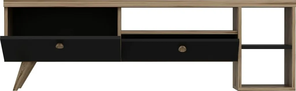 Komodë TV Hanah Home, Begonya 180, ngjyrë lis dhe e zezë - 6