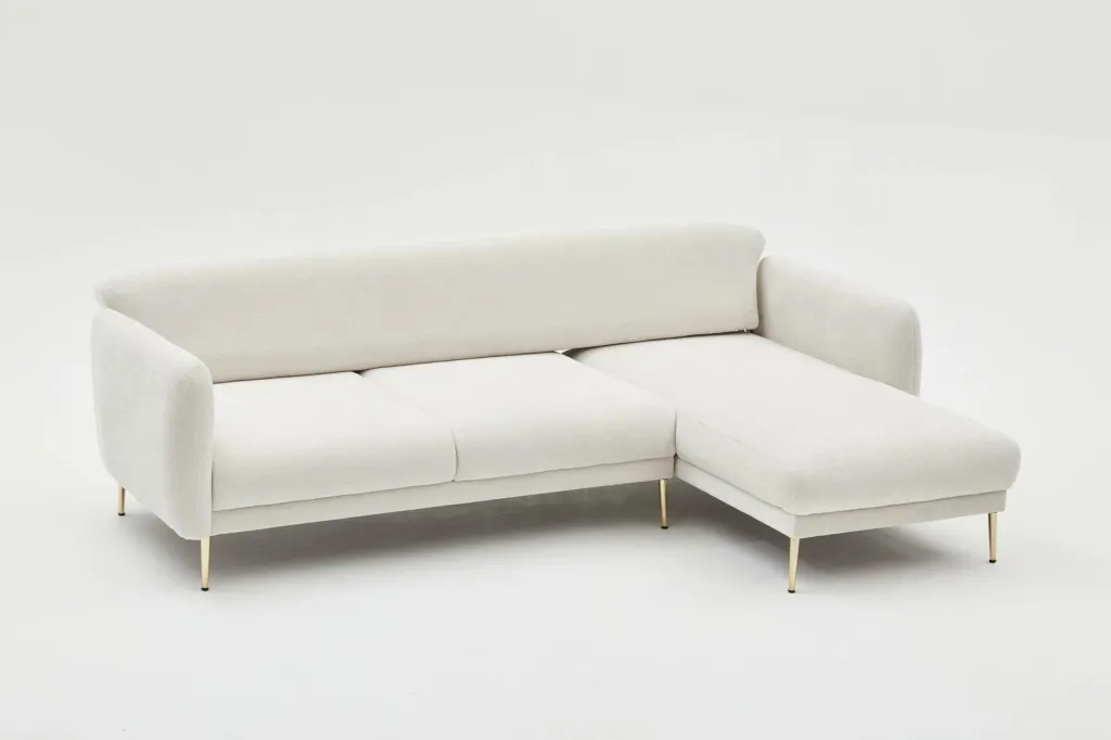 Kënd-sofë krevati Atelier del Sofa, Simena, kënd i djathtë, krem - 11